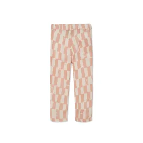 Checkered Linen Kid Pants