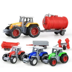 1PCS Alloy Engineering Car Model Tractor Toy Vehicles Farmer Vehicle belt Boy Toy Car Model Gift For Children  kids toys boys