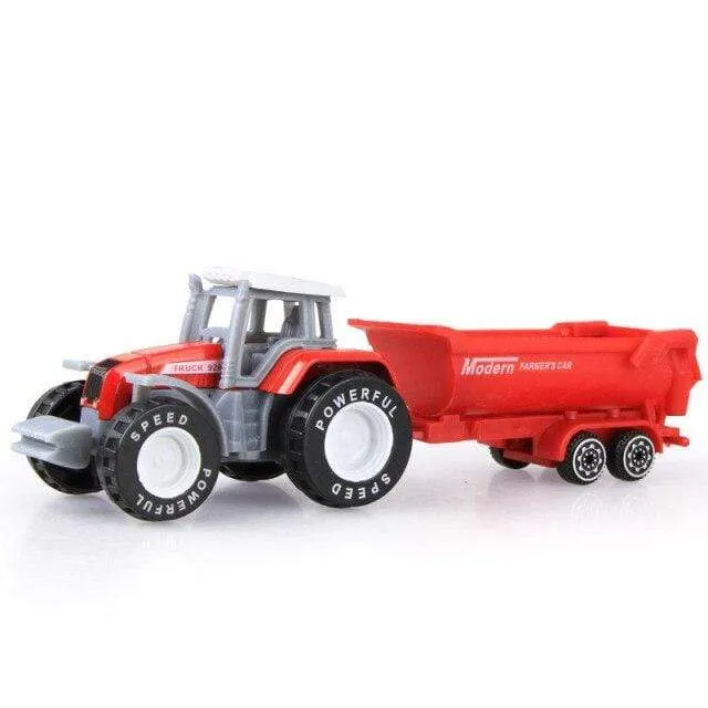 Alloy Engineering Car Model Tractor Toy Vehicles Farmer Vehicle Belt Boy Toy Car Model Gift for Children  Kids Toys Model Car