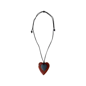 Amy Heart Necklace in Orange