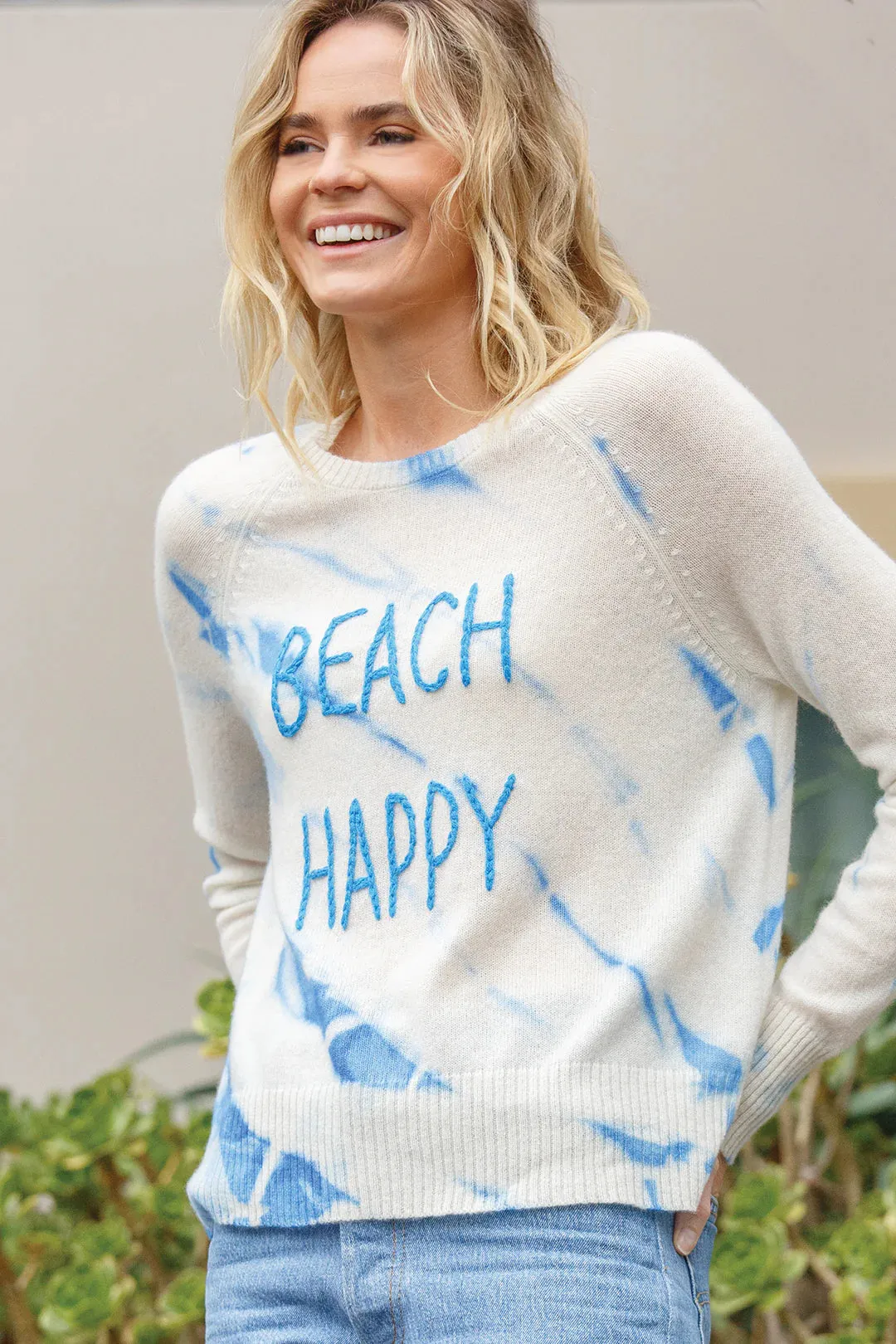 Beach Happy Tie Dye Cashmere Sweater