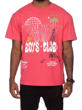 Billionaire Boys Club T-Shirt - BB Around The World - Rouge Red - 841-3310