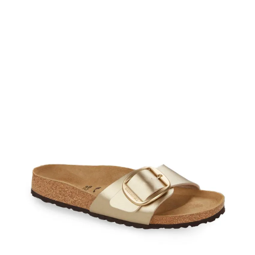 BIRKENSTOCK SANDALO MADRID BIG BUCKLE 1025799 ORO METALLIZZATO