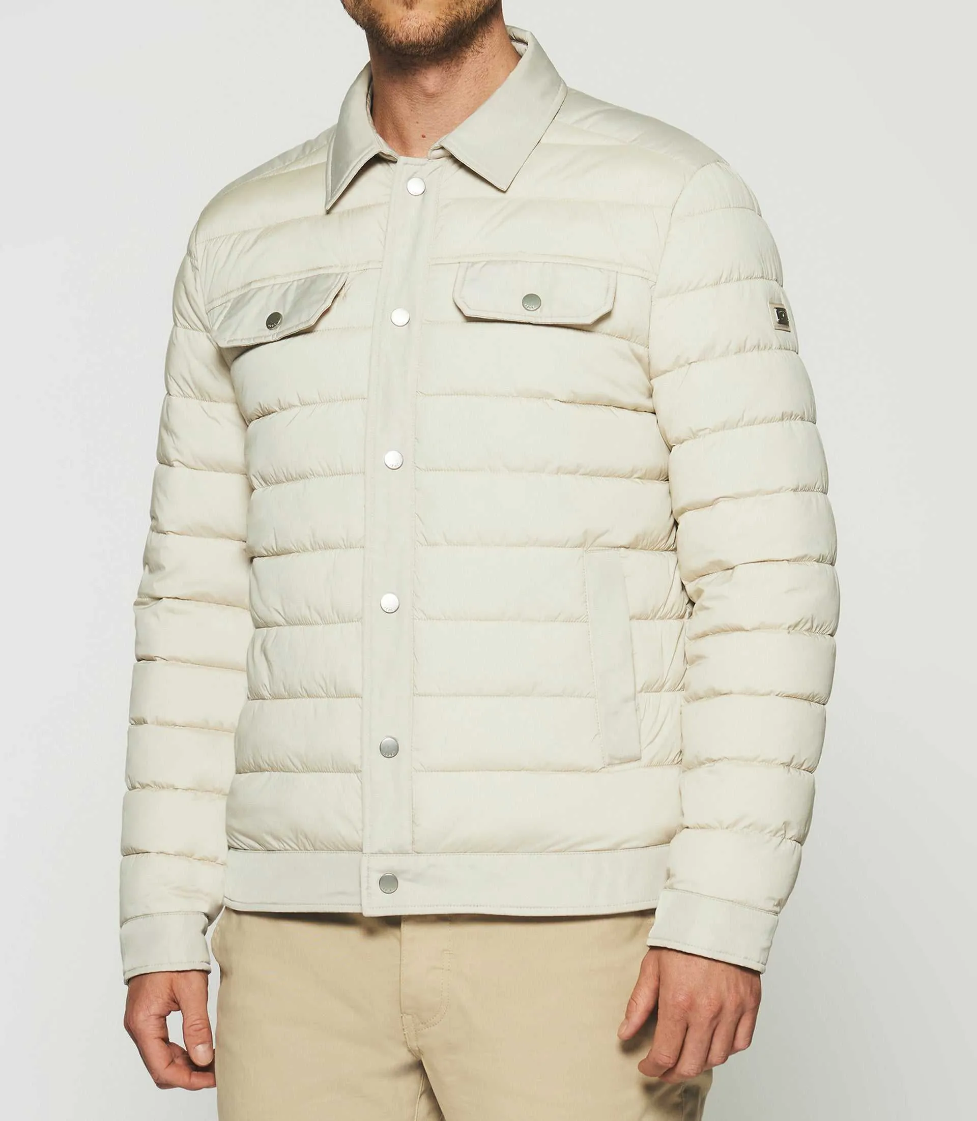 Blouson matelassé beige mastic ROX