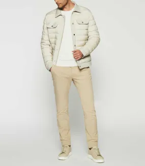 Blouson matelassé beige mastic ROX