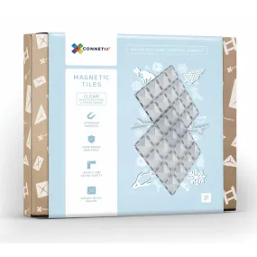 Connetix Tiles - 2 Piece Base Plate Set | Clear