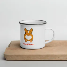 Corgi Butt Enamel Mug