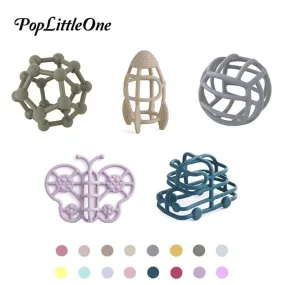 Customizable Logo Baby Teether Molar Toy Food Grade Silicone Material Toy Ball Educational Toy Boy Girl Gift BPA Free