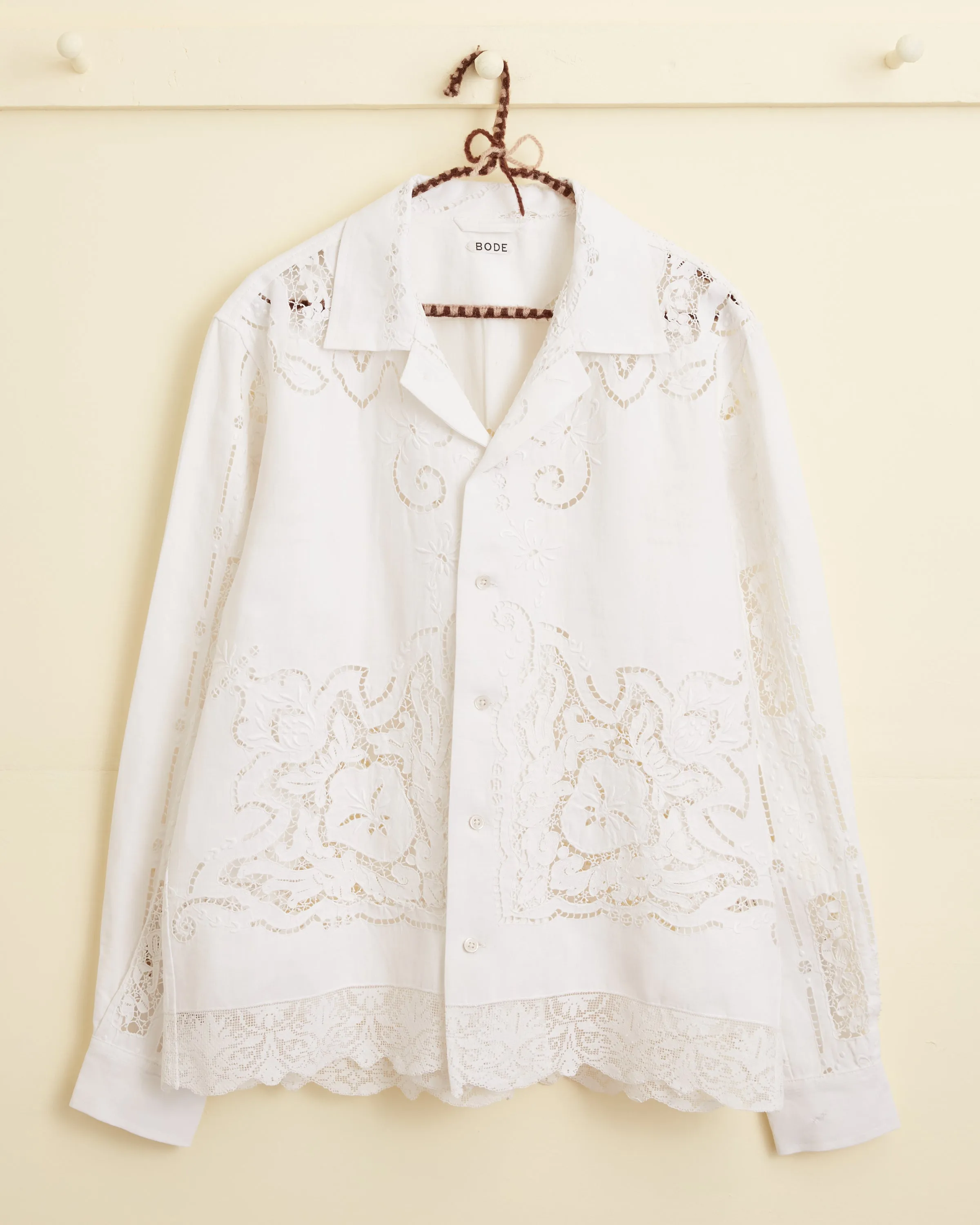 Cutwork Web Long Sleeve Shirt - M