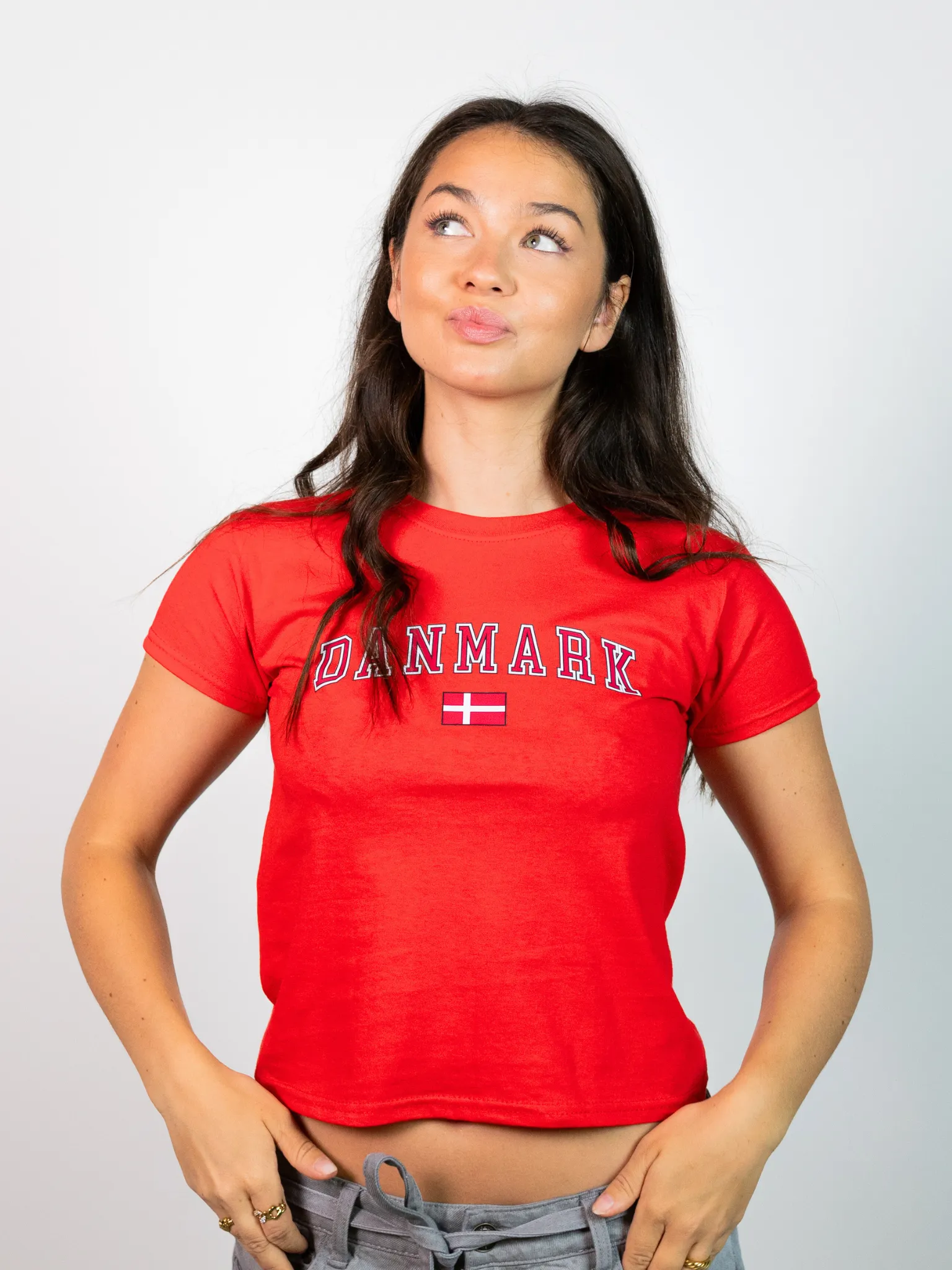 DANMARK BABY TEE - RÖD