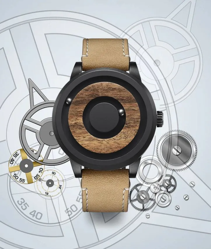 ECO™ Men's Wooden Magnetic Dial Watch