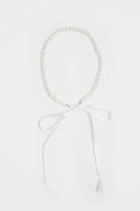 Elia Pearl Necklace - White