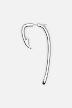 Fish Hook Earring - Silver