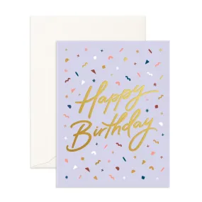 Fox and Fallow Happy Birthday Confetti Card