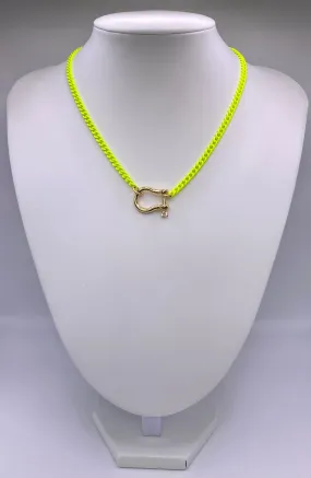 #L979 Melania Clara Kris Necklace (Yellow)