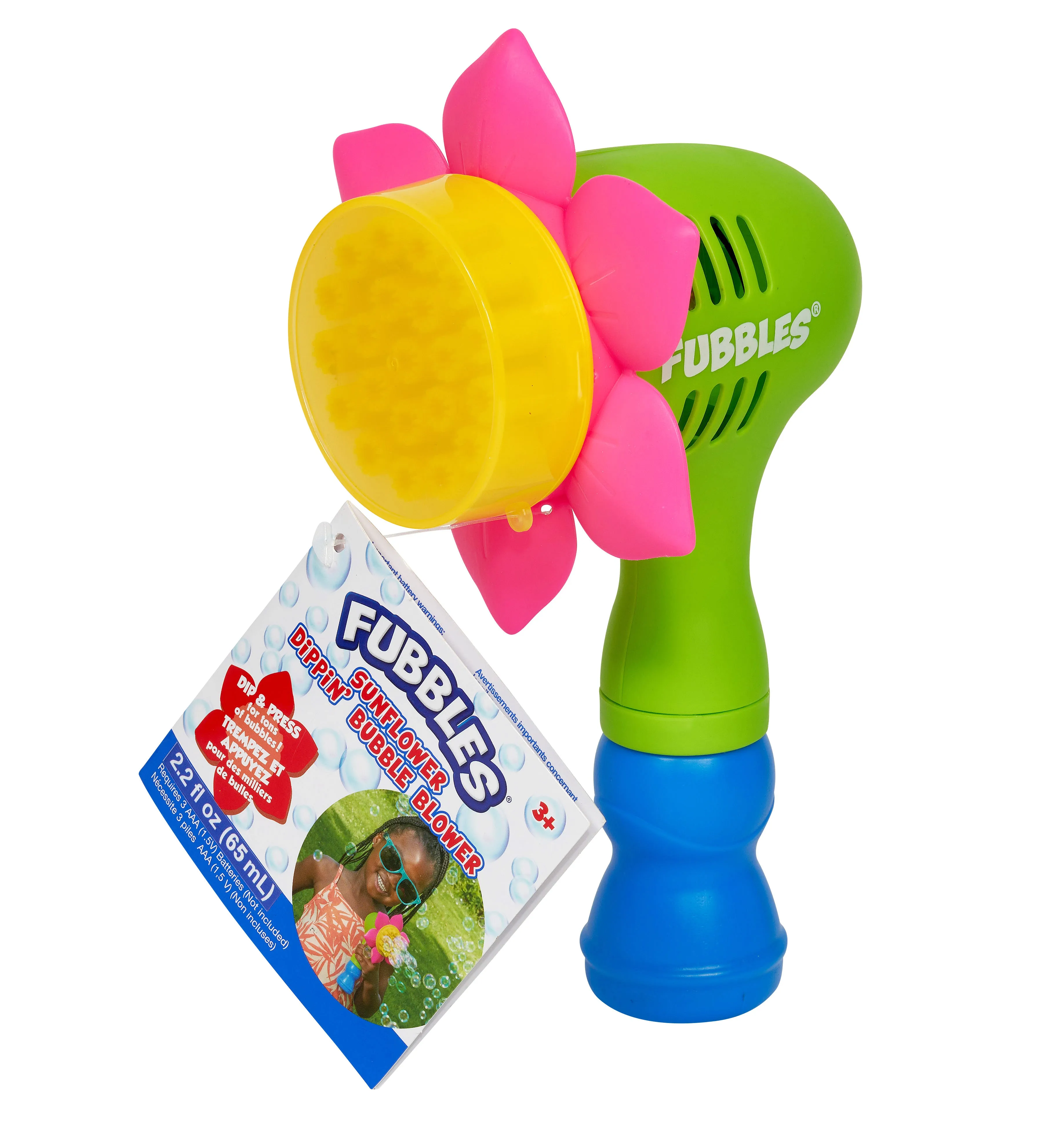 Little Kids Inc Fubbles Sunflower Dippin' Bubble Blower