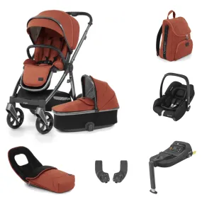 Oyster 3 Cabriofix i-Size Travel System - Gun Metal / Ember