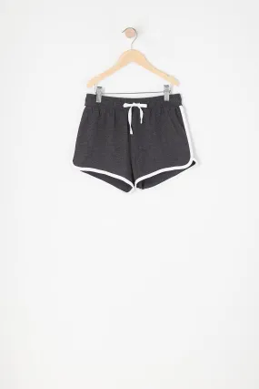 Short à taille coulissante avec ourlet arrondi pour fille