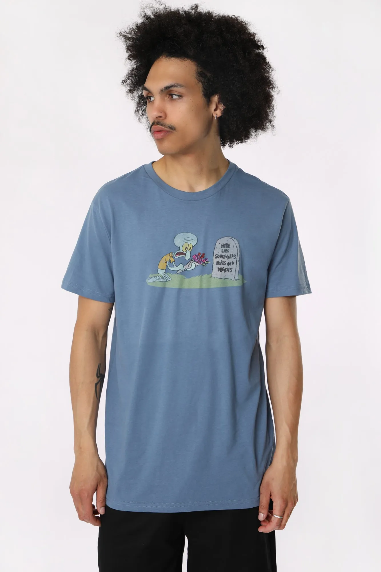 T-Shirt Imprimé Squidward Bob L'éponge Homme