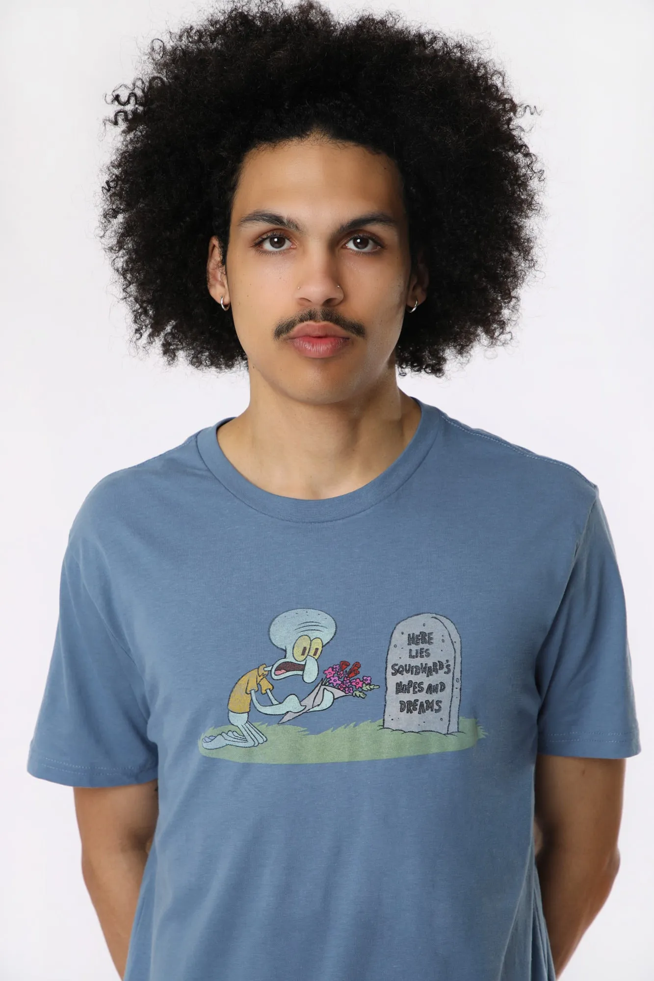 T-Shirt Imprimé Squidward Bob L'éponge Homme