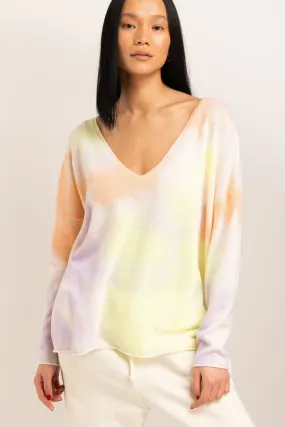 TIE DYE KIAWAH RELAXED V NECK